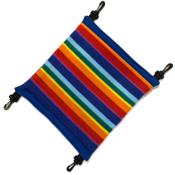 Rainbow Stripes Fluffbum - Blue