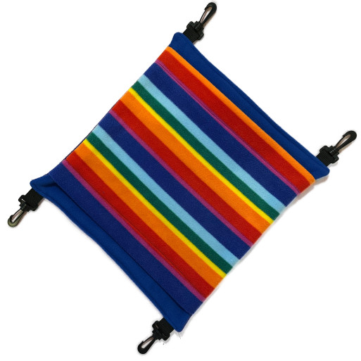 Rainbow Stripes Fluffbum - Blue Rainbow Stripes Fluffbum - Blue