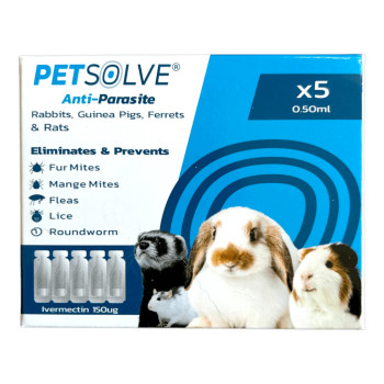 Petsolve Ivermectin - 5 Pipettes