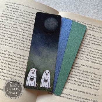 Handmade Ghost Rat Friends Bookmark!