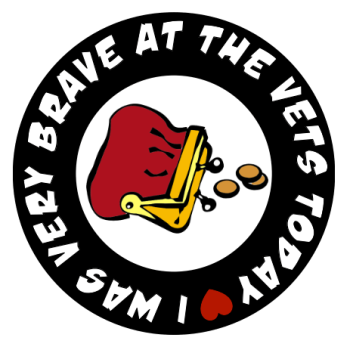 "Brave at the vets" badge