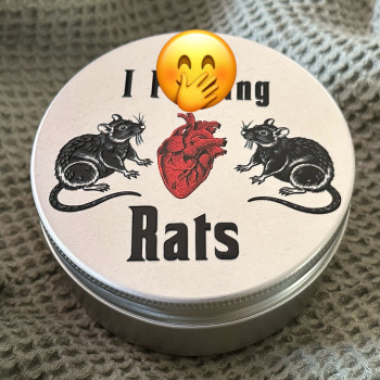 I Heart Rats (explicit) - Snack Tin