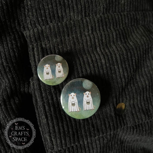 Ghost Rat Friends magnet