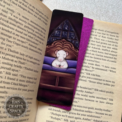 Sleepy RatTea Bookmark
